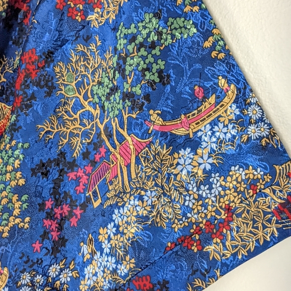 Vintage Kimono | Robe Cover-up | Blue | Size Large - Picture 4 of 9